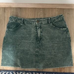 Forever 21 Faded Green Mini Skirt